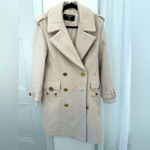 Balmain wool coat light pink